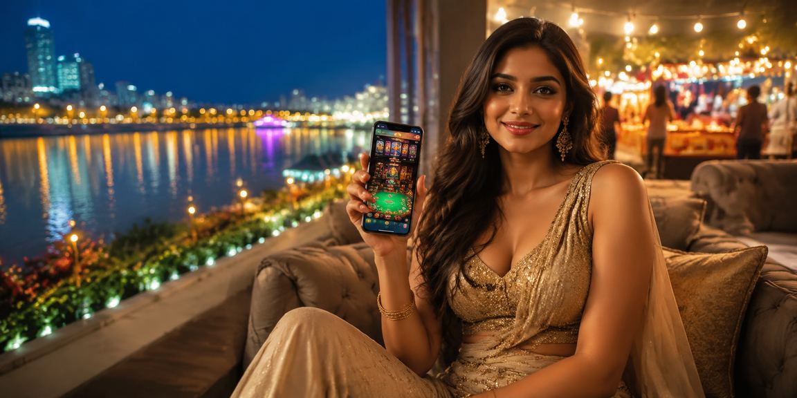 Night market in Ahmedabad featuring mobile casino apps