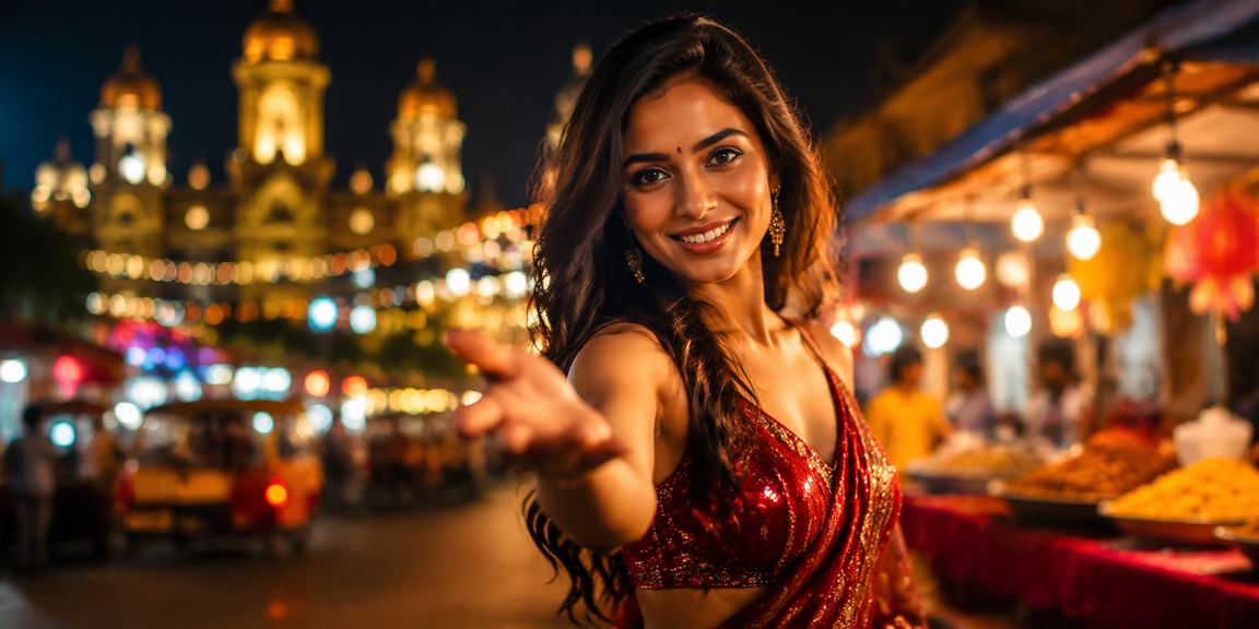 Night market entertainment scene in Pune representing responsible gaming